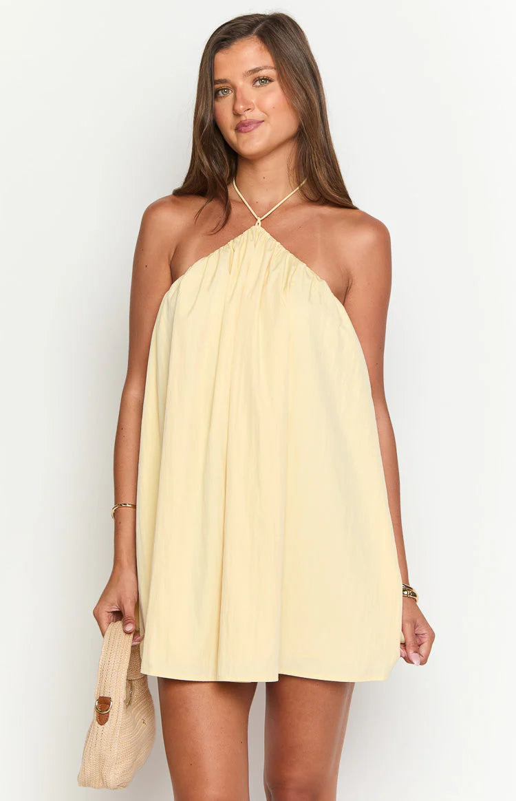Halter Backless Mini Dress Homecoming Dress
