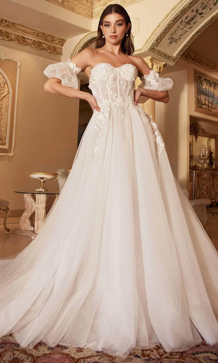 Lace Applique Corset Bridal Gown Wedding Dresses