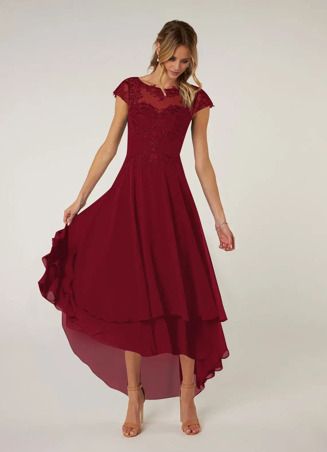 Lace Chiffon Dress Mother of the Bride Dresses
