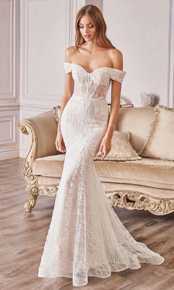 Lace Corset Off Shoulder Bridal Dress Wedding Dress