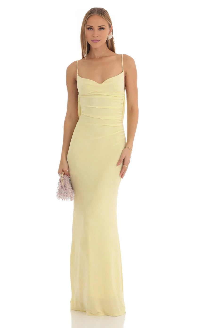 Lace Open Back Maxi Dress  Prom Dresses