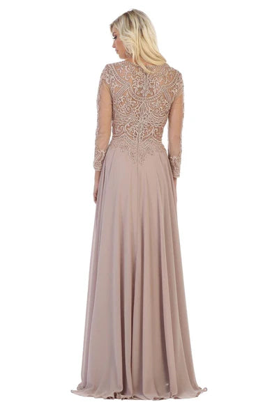 Long Sleeve A Line Classy Mother of the Bride Gown-New Collection Mother of the Bride Dresses