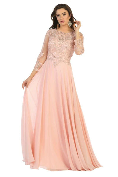 Long Sleeve A Line Classy Mother of the Bride Gown-New Collection Mother of the Bride Dresses