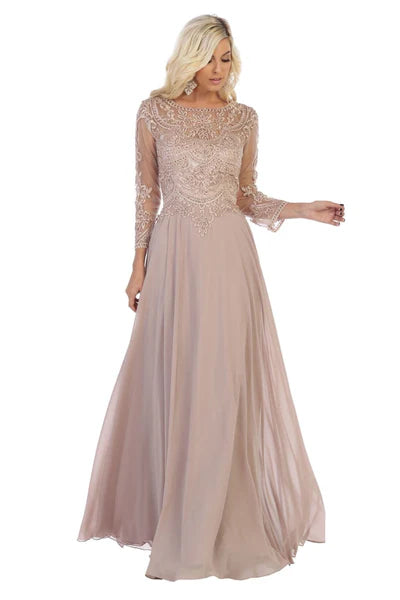 Long Sleeve A Line Classy Mother of the Bride Gown-New Collection Mother of the Bride Dresses