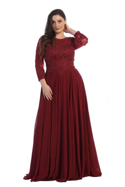Long Sleeve A Line Classy Mother of the Bride Gown-New Collection Mother of the Bride Dresses