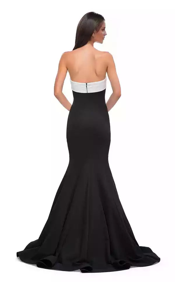 Mermaid Strapless Straight Neckline Floor length Evening Dress