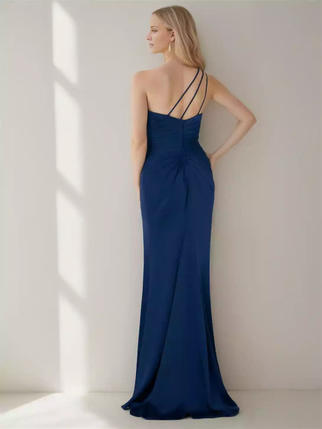 Mermaid Trumpet Asymmetric Sleeveless Floor-Length Mother of the Bride Dresses
