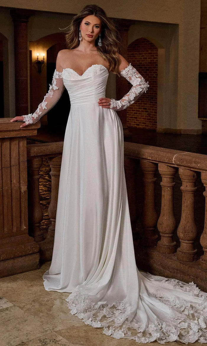 Minimalist Sweetheart A-Line Wedding Gown Wedding Dresses