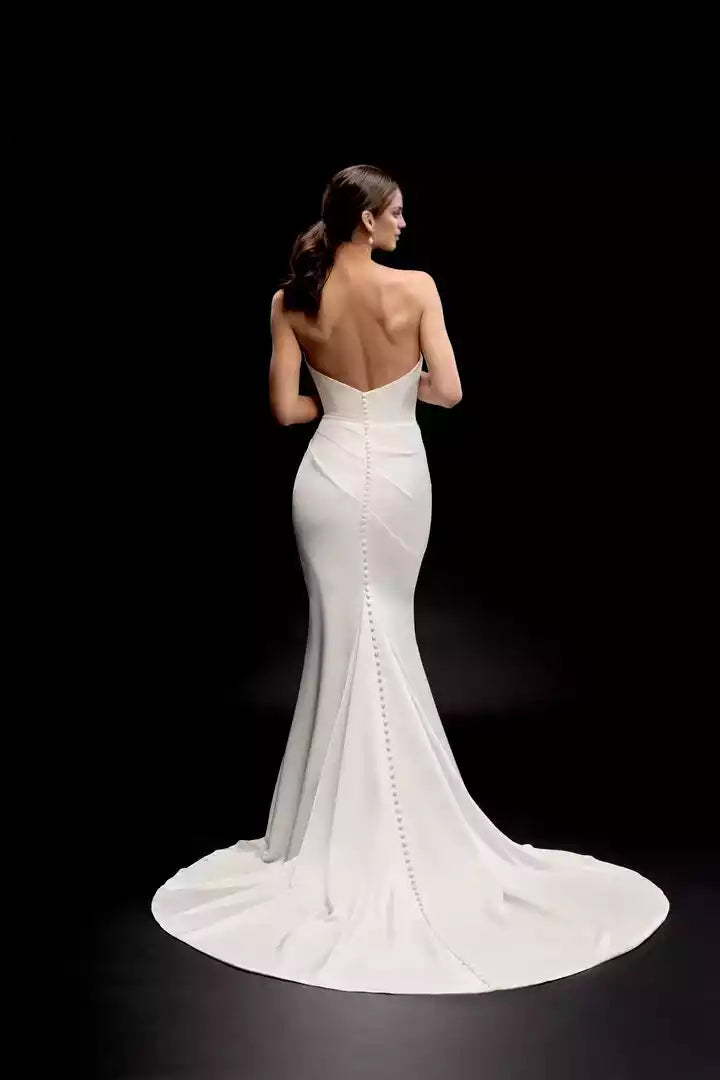 Mopping The Floor Fit Wrap The Buttocks  Gown Wedding Dress