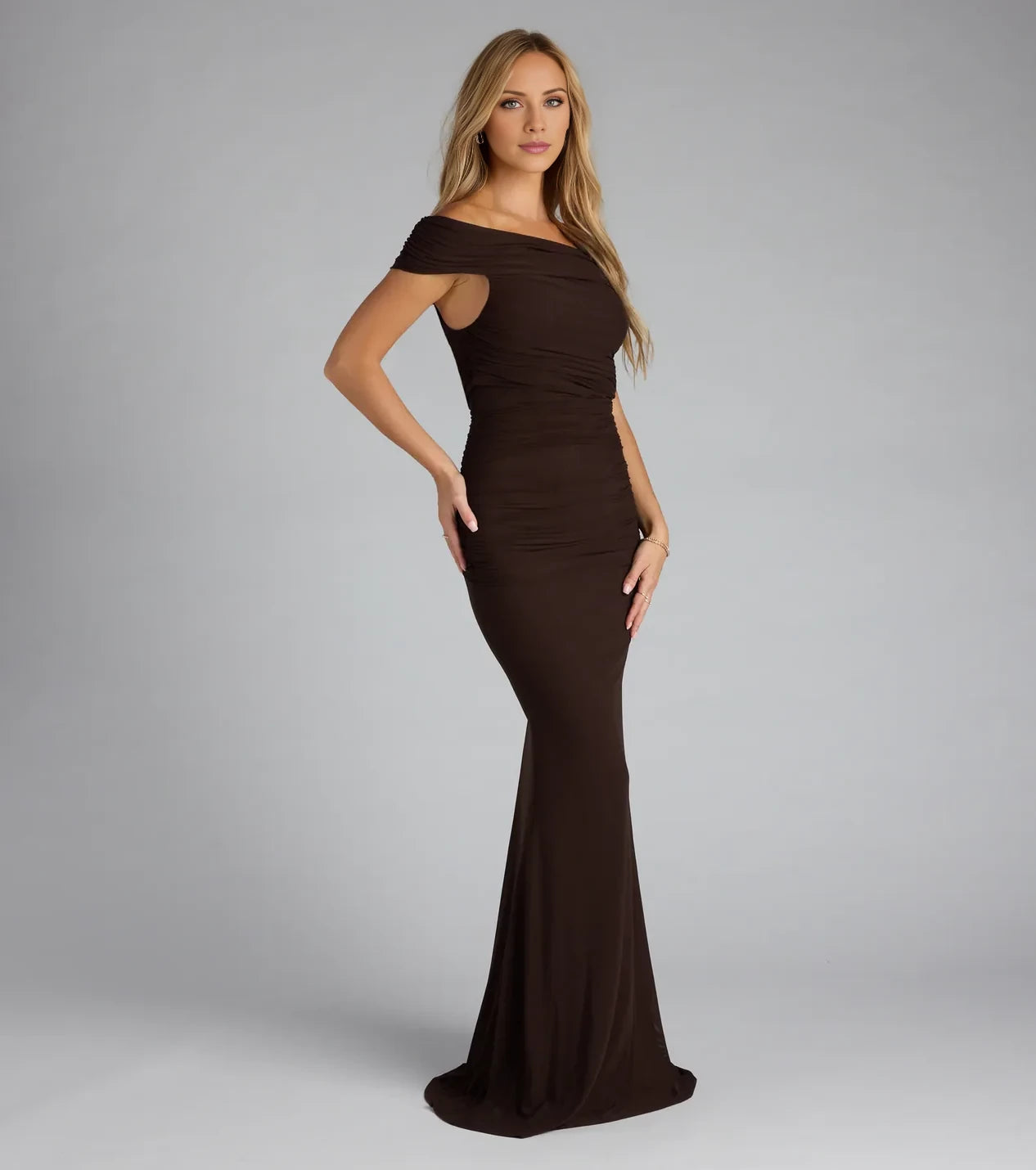 Off-Shoulder Mermaid Formal Dress Prom Dresses
