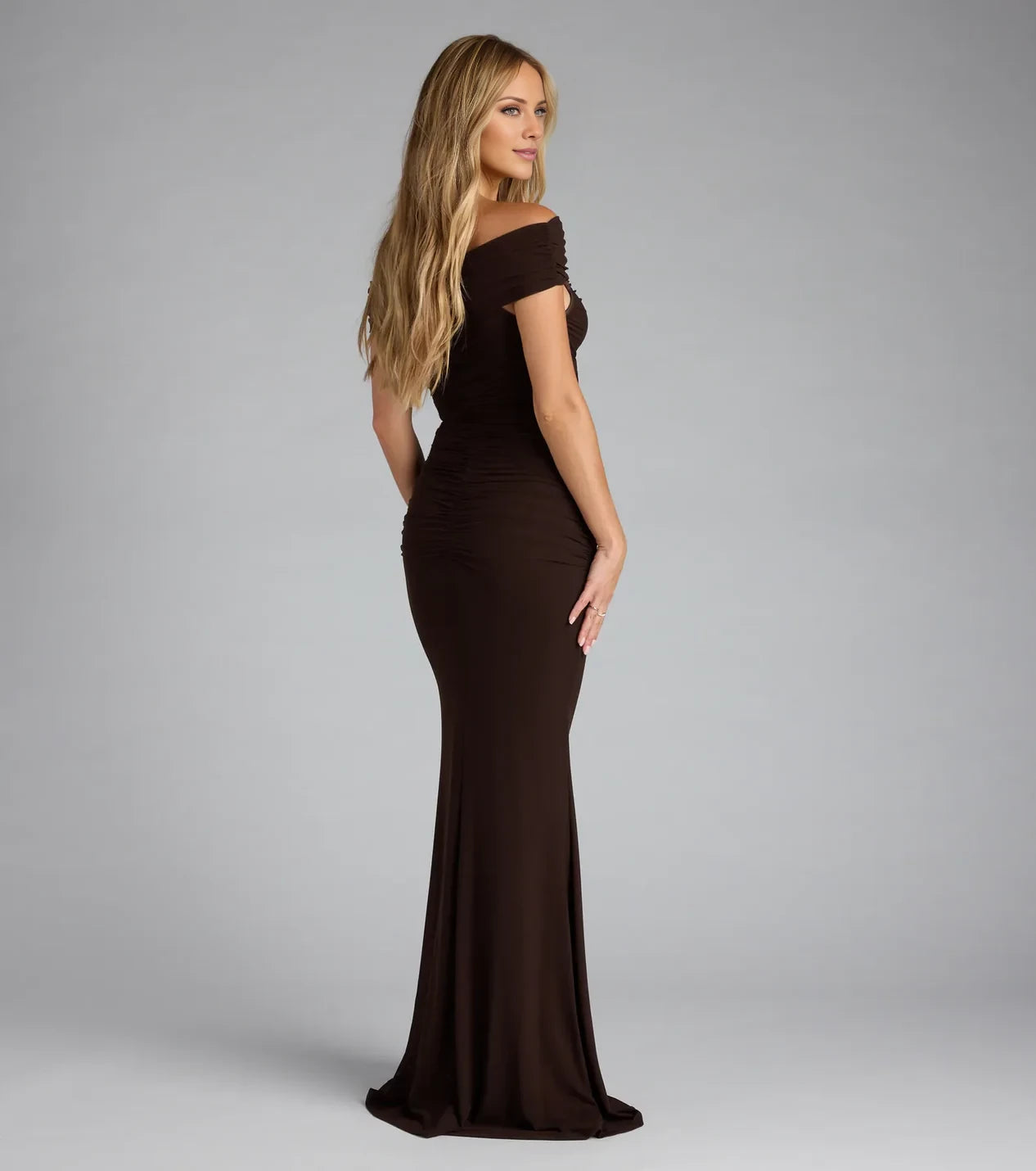 Off-Shoulder Mermaid Formal Dress Prom Dresses