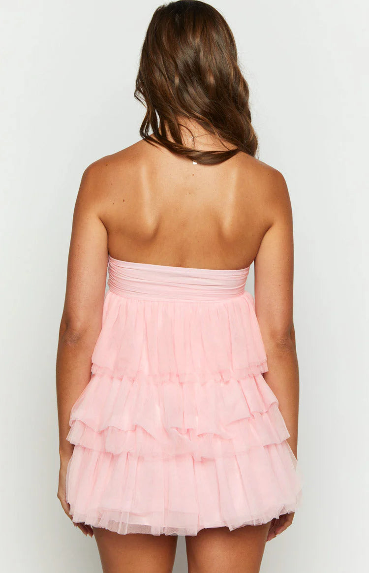 Off-the-Shoulder Birthday Girl Chiffon Mini Party Homecoming Dress
