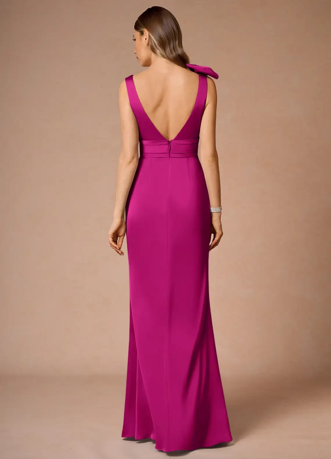Plunge V Retract Your Wais Maxi Dress Evening Dresses
