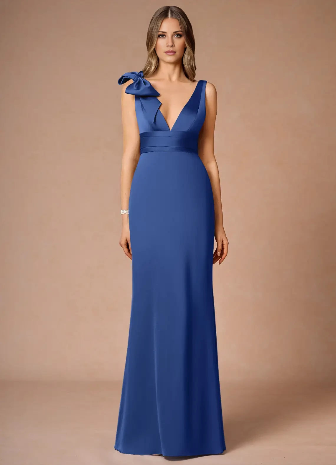 Plunge V Retract Your Wais Maxi Dress Evening Dresses