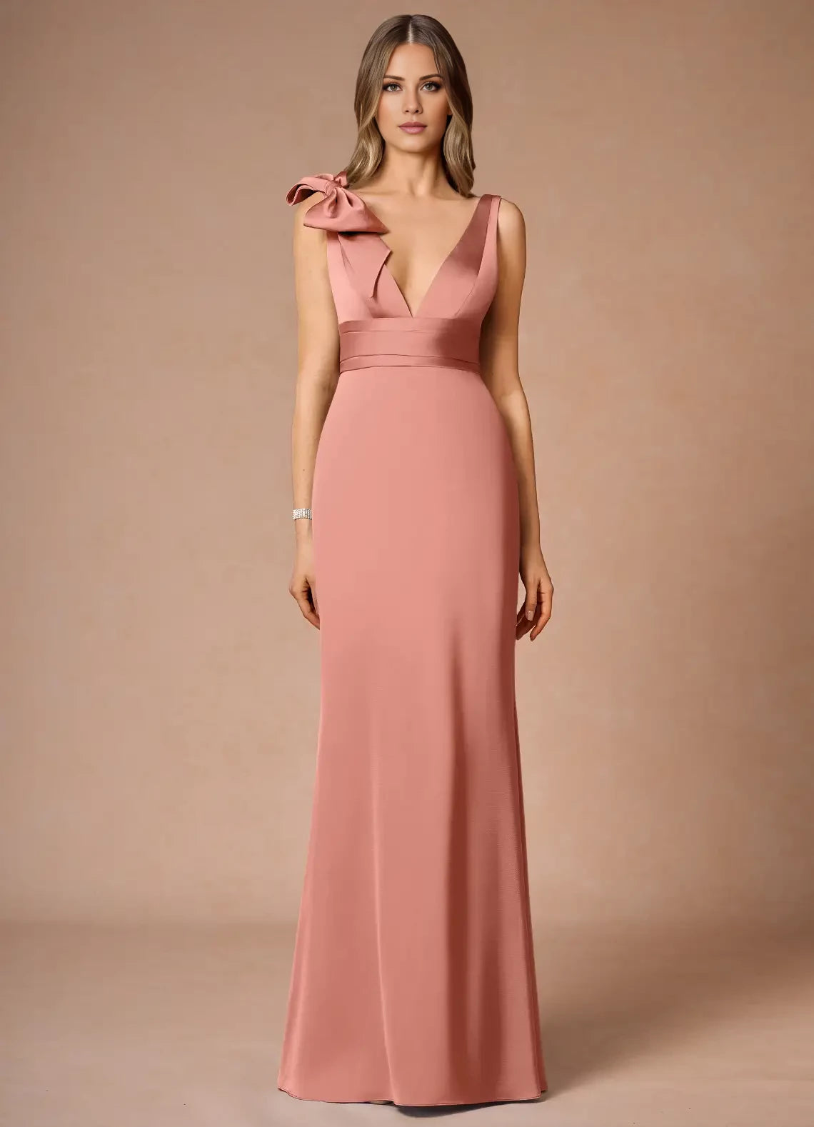 Plunge V Retract Your Wais Maxi Dress Evening Dresses