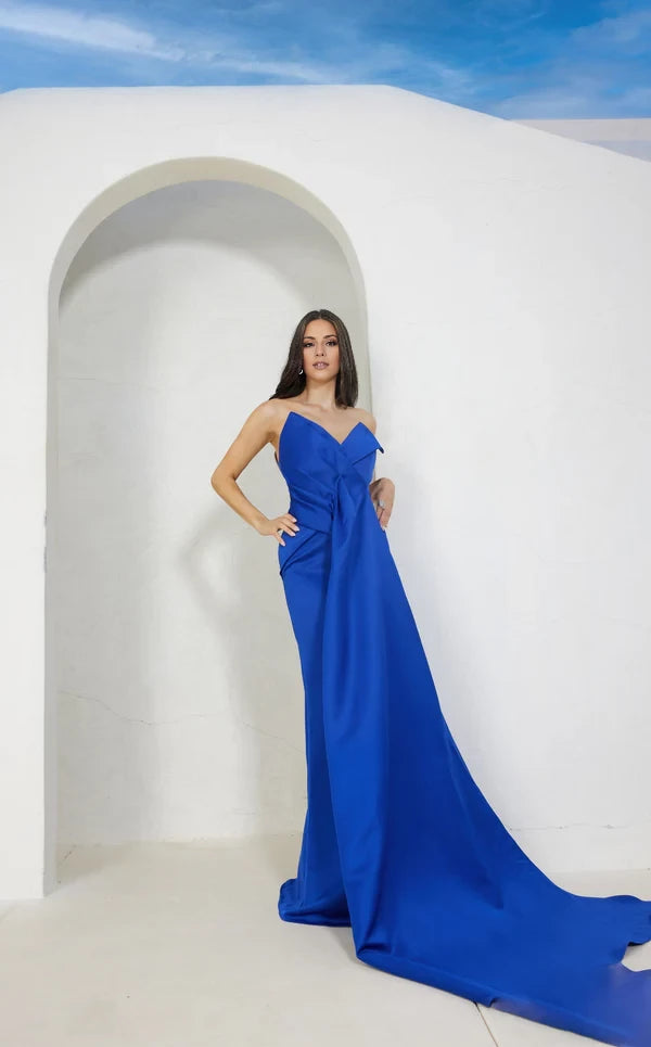 Pretty V-neckline Floor-length Dress Evening Dresses