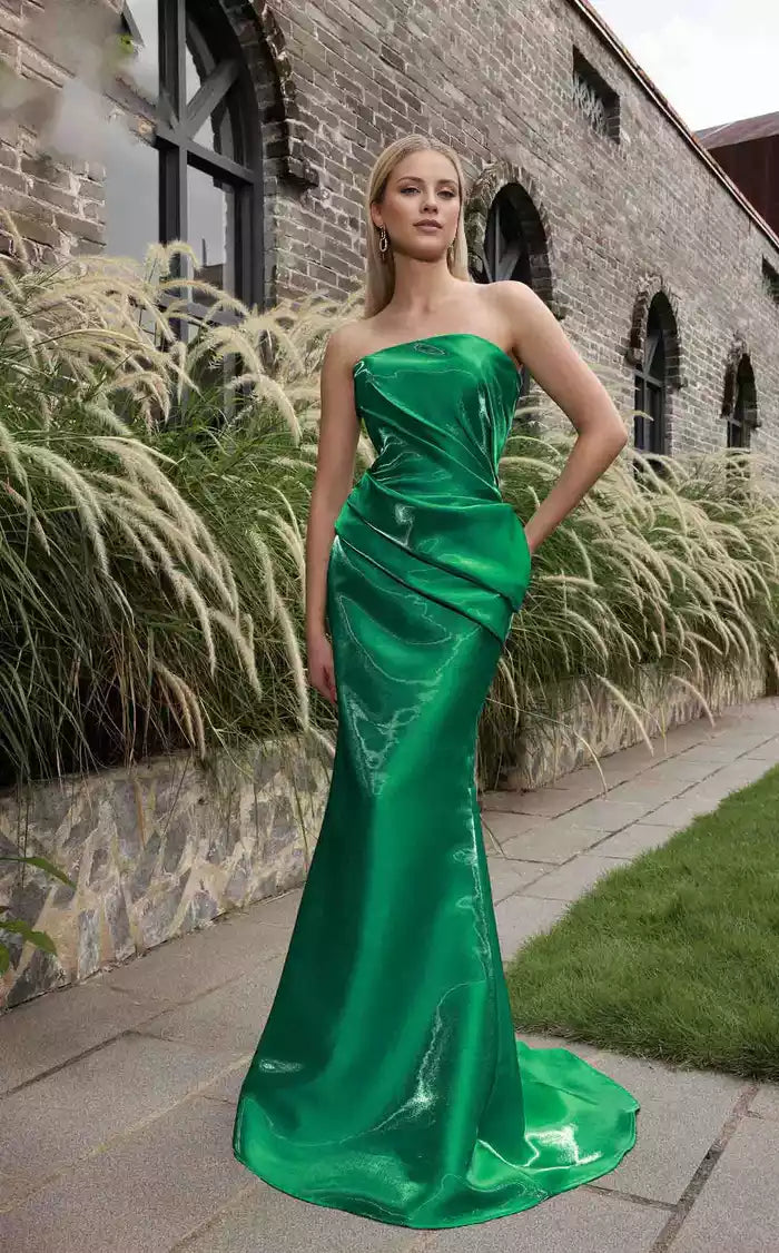 Ravishing Strapless Off the Shoulder Floor length Evening Dress  ﻿