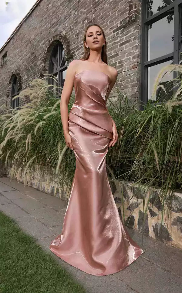 Ravishing Strapless Off the Shoulder Floor length Evening Dress  ﻿