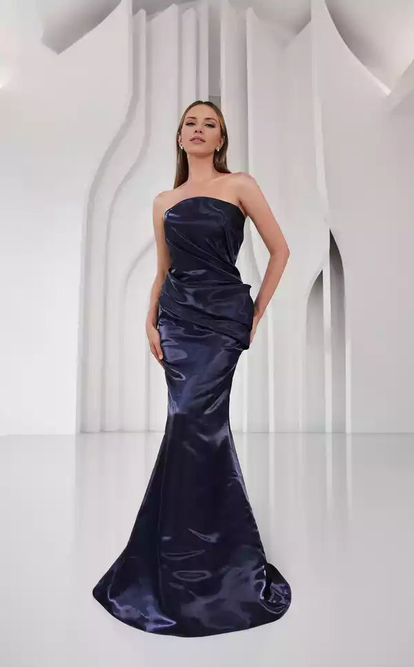 Ravishing Strapless Off the Shoulder Floor length Evening Dress  ﻿