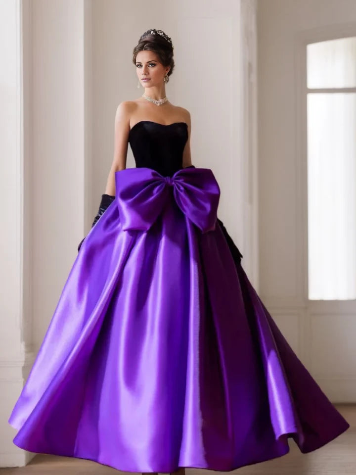 Regal Ball - Gown Strapless Sleeveless Lace - Up Back Floor - Length Evening Gown