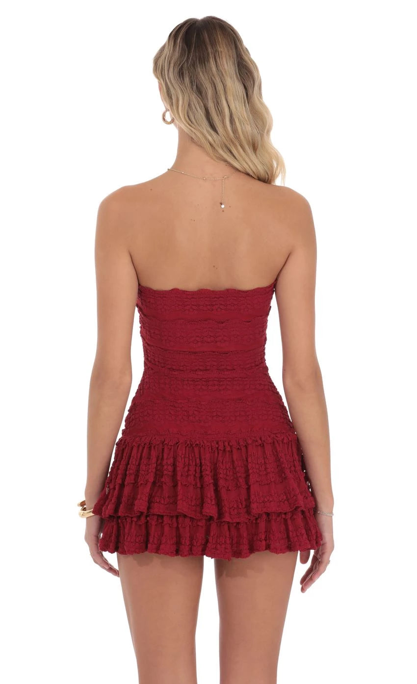 Romantic A-Line Strapless Sleeveless Back-Zip Short Length Homecoming Dresses