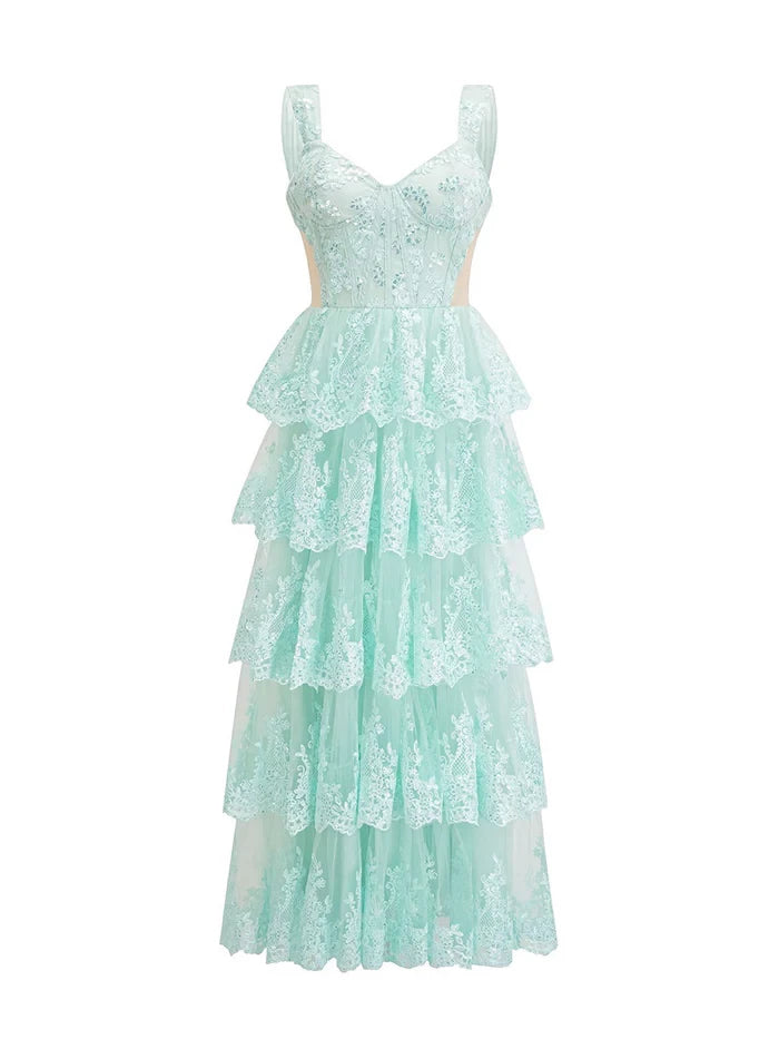 Romantic A - Line Sweetheart Neck Sleeveless Zipper Back Floor Length Prom Dresses