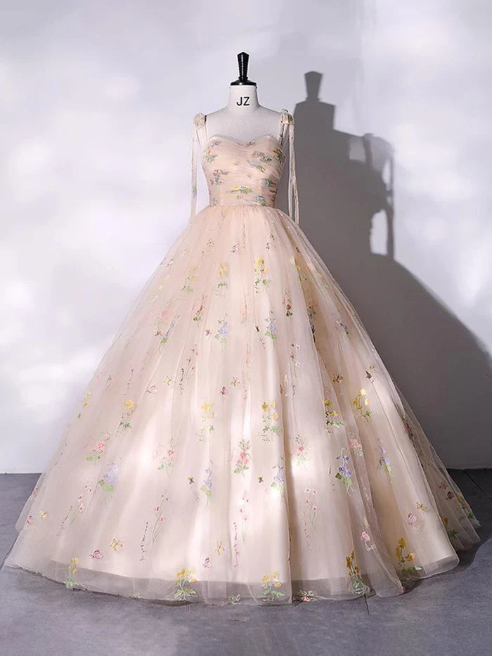 Romantic Ball Gown Sweetheart Sleeveless Lace - Up Back Long Length Quinceanera Dresses