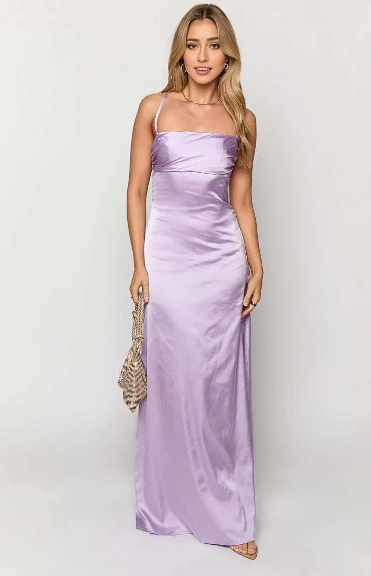 Romantic Sheath Square Neck Sleeveless Criss - Cross Tie Back Floor Length Prom Dresses