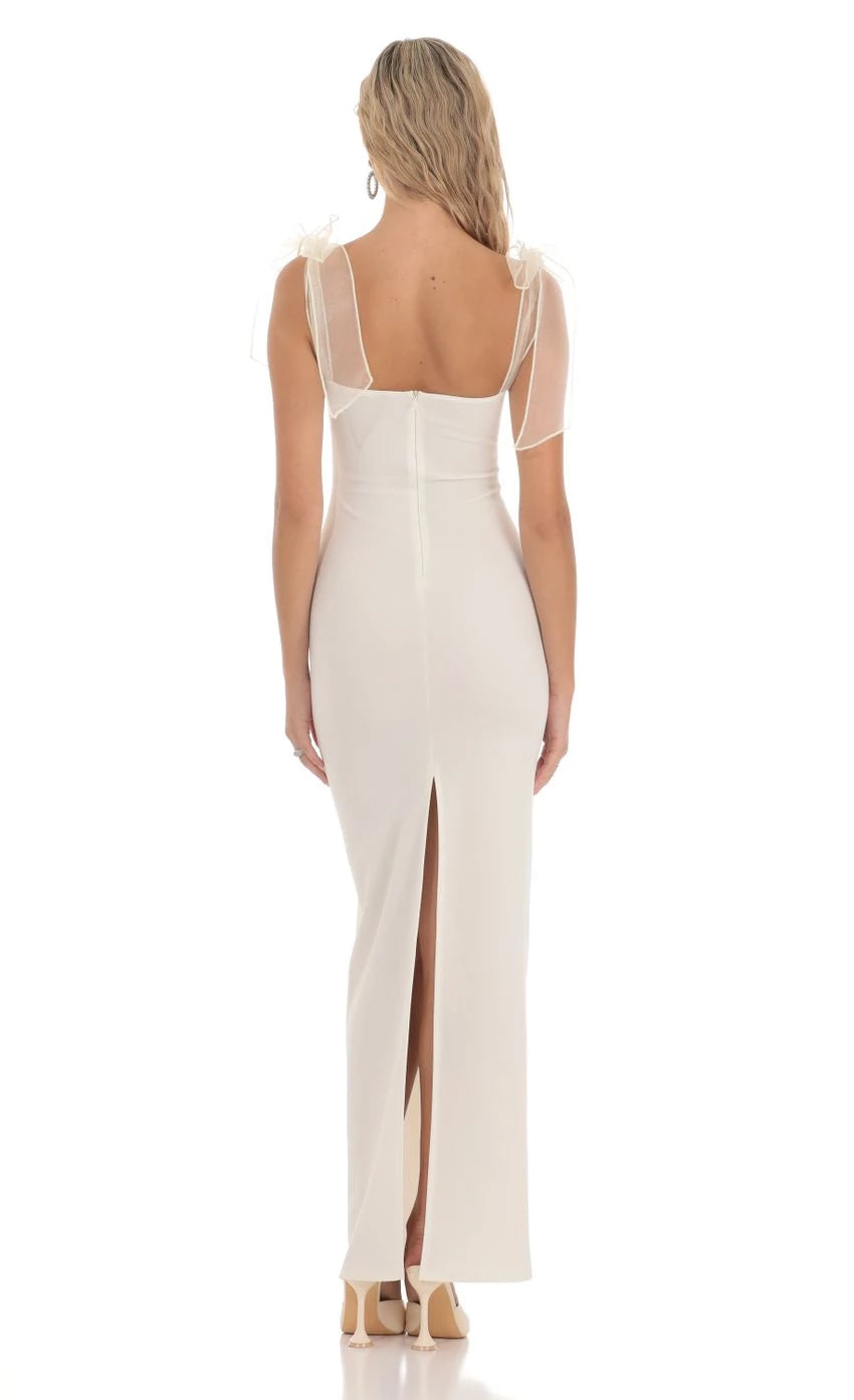 Romantic Sheath Sweetheart Neck Sheer Strap Back Floor Length Prom Dresses