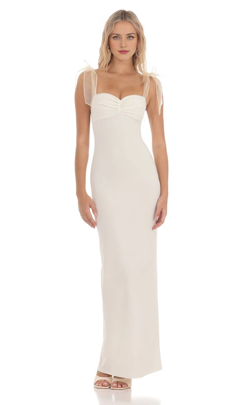 Romantic Sheath Sweetheart Neck Sheer Strap Back Floor Length Prom Dresses