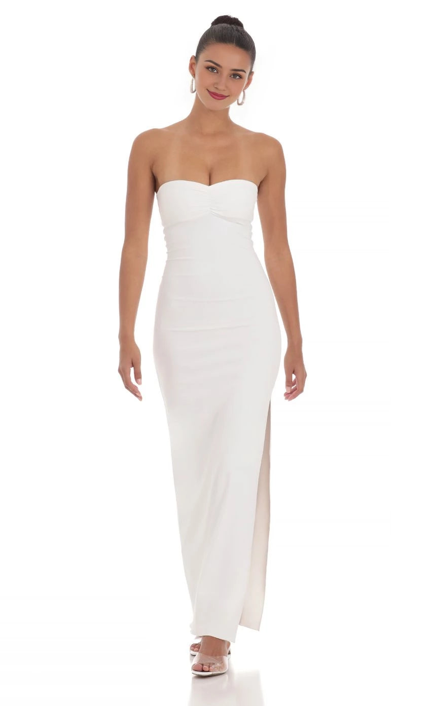 Romantic Sheath Sweetheart Neck Sleeveless Open Back Floor Length Prom Dresses