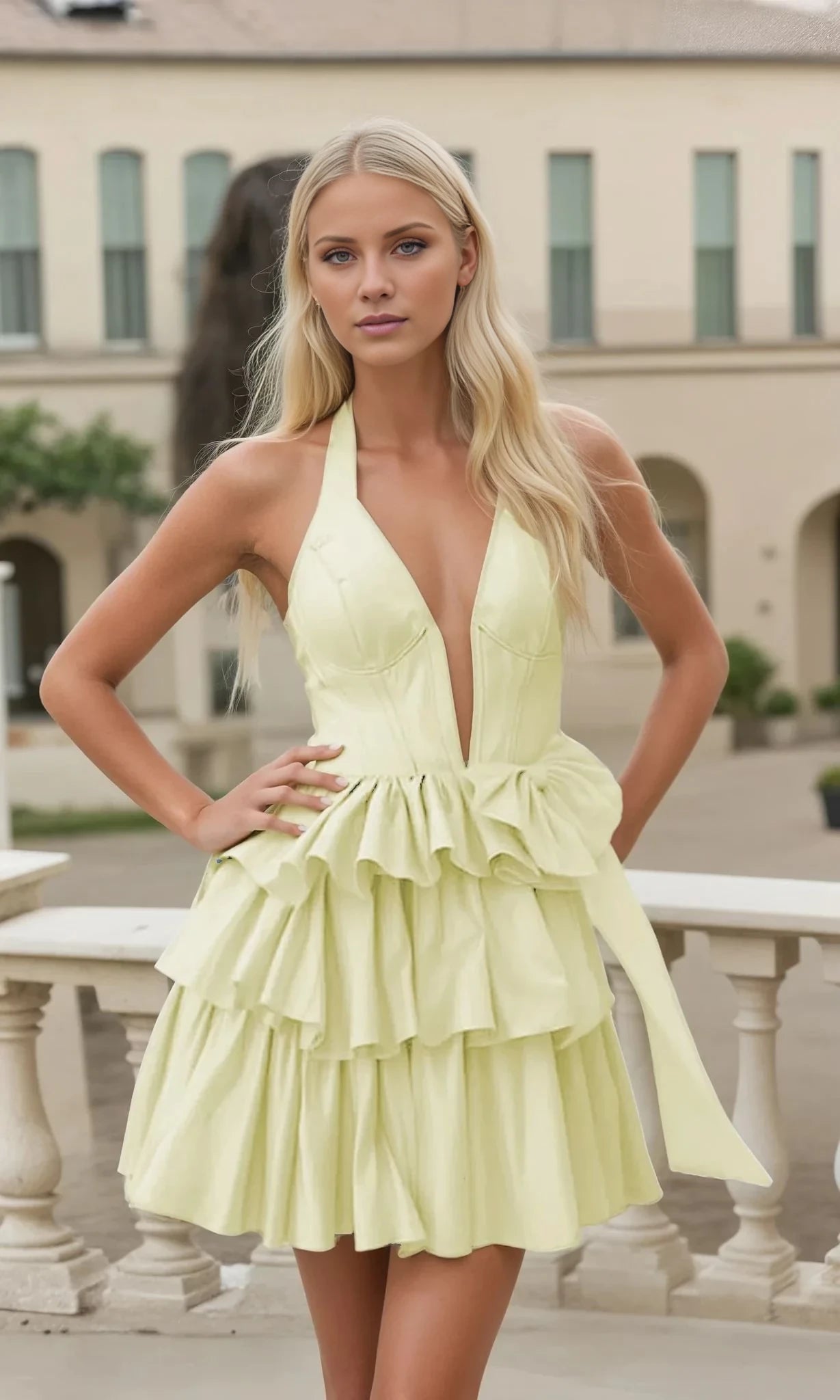 Ruffled Tiered Hoco Dress PromGirl Exclusive Homecoming Dresses