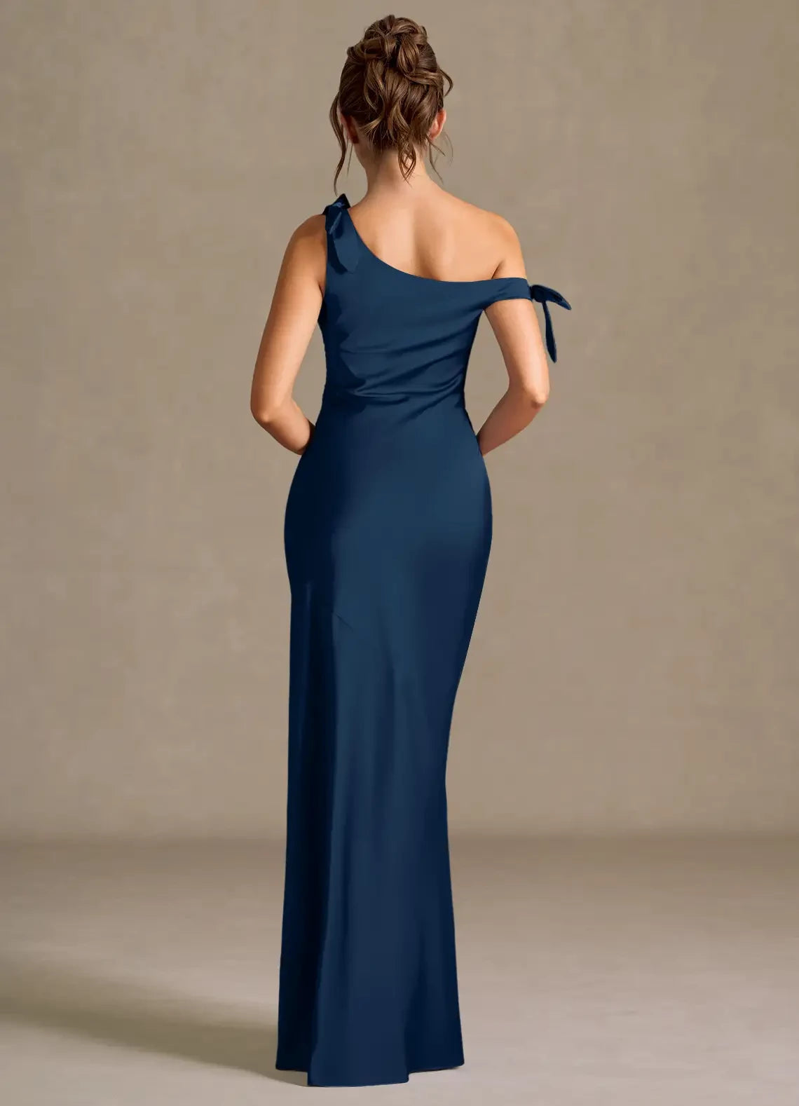 Satin Retract Your Waist Maxi Dress Evening Dresses