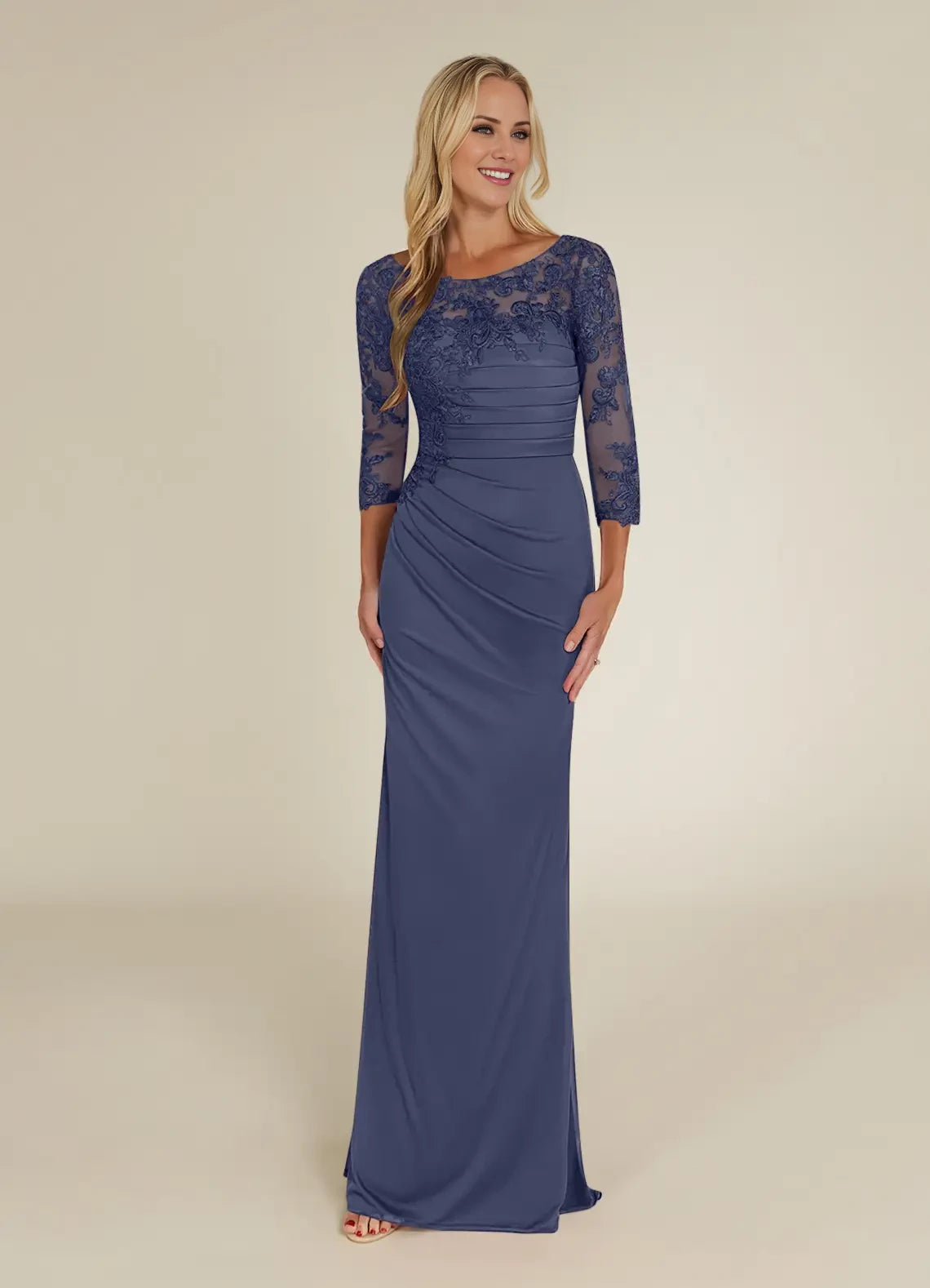 Sheath Scoop Lace Dress Mother of the Bride Dresses