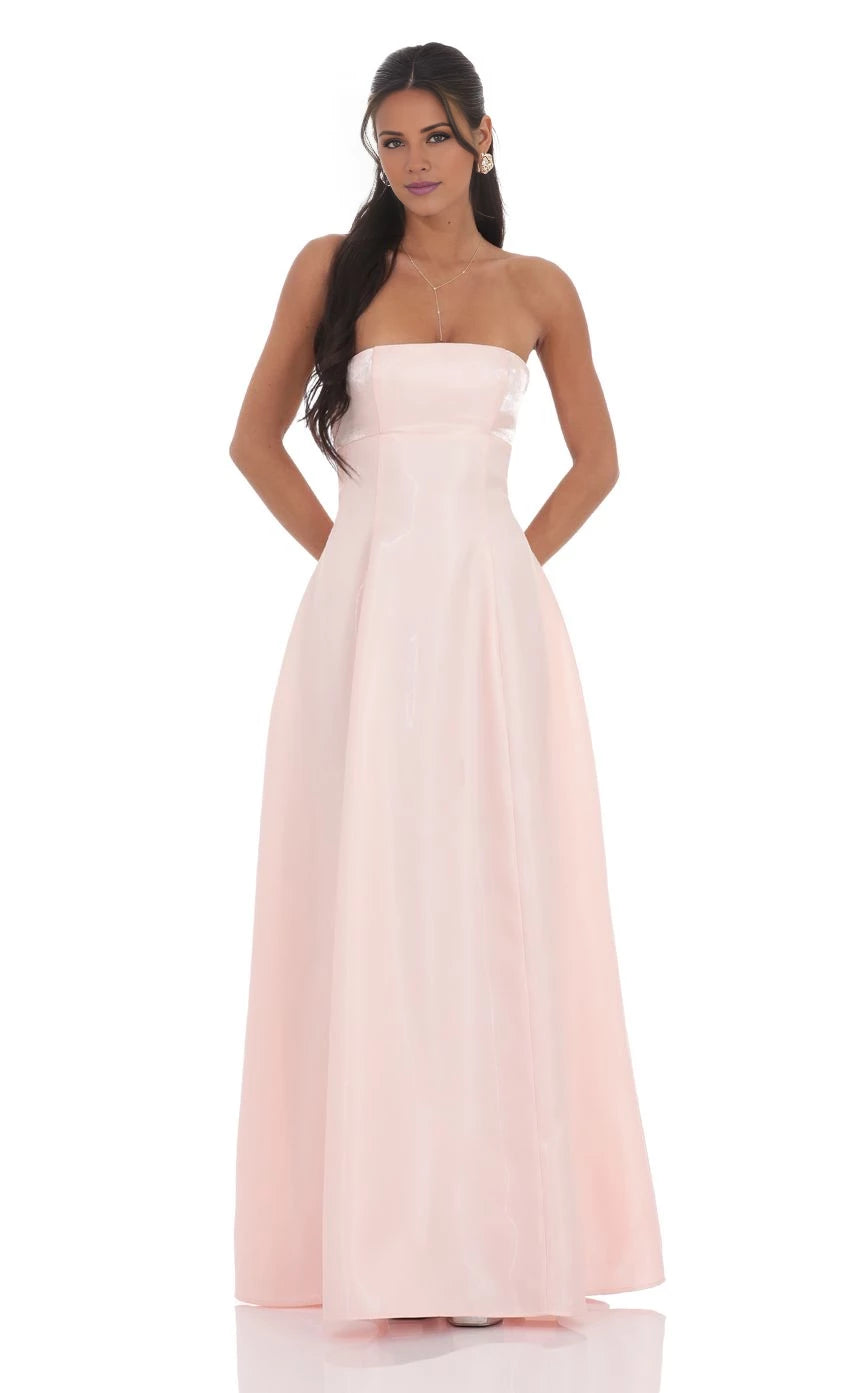 Sheen Empire Waist Maxi Dress Prom Dresses