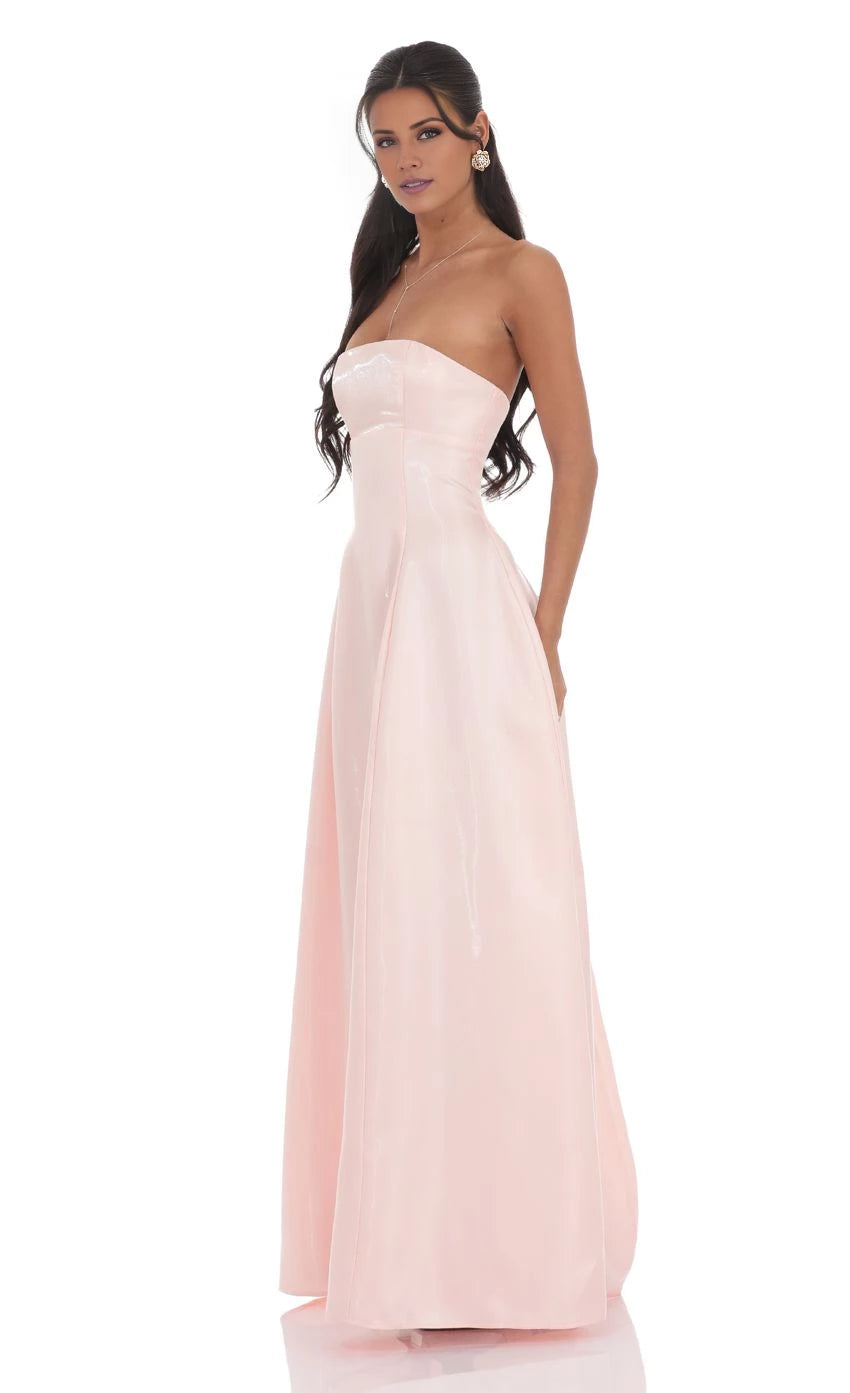 Sheen Empire Waist Maxi Dress Prom Dresses