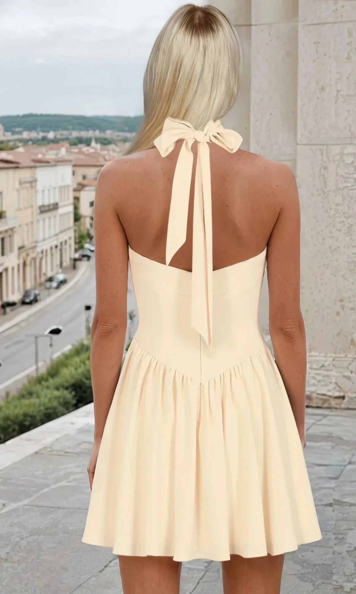 Short Halter Mini Hoco Dress PromGirl Exclusive Homecoming Dresses