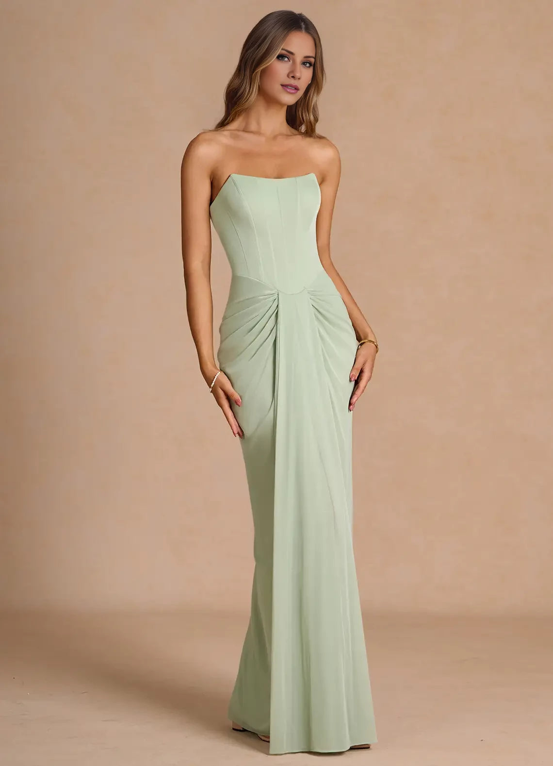 Sleeveless Floor Length Maxi Dress Evening Dresses