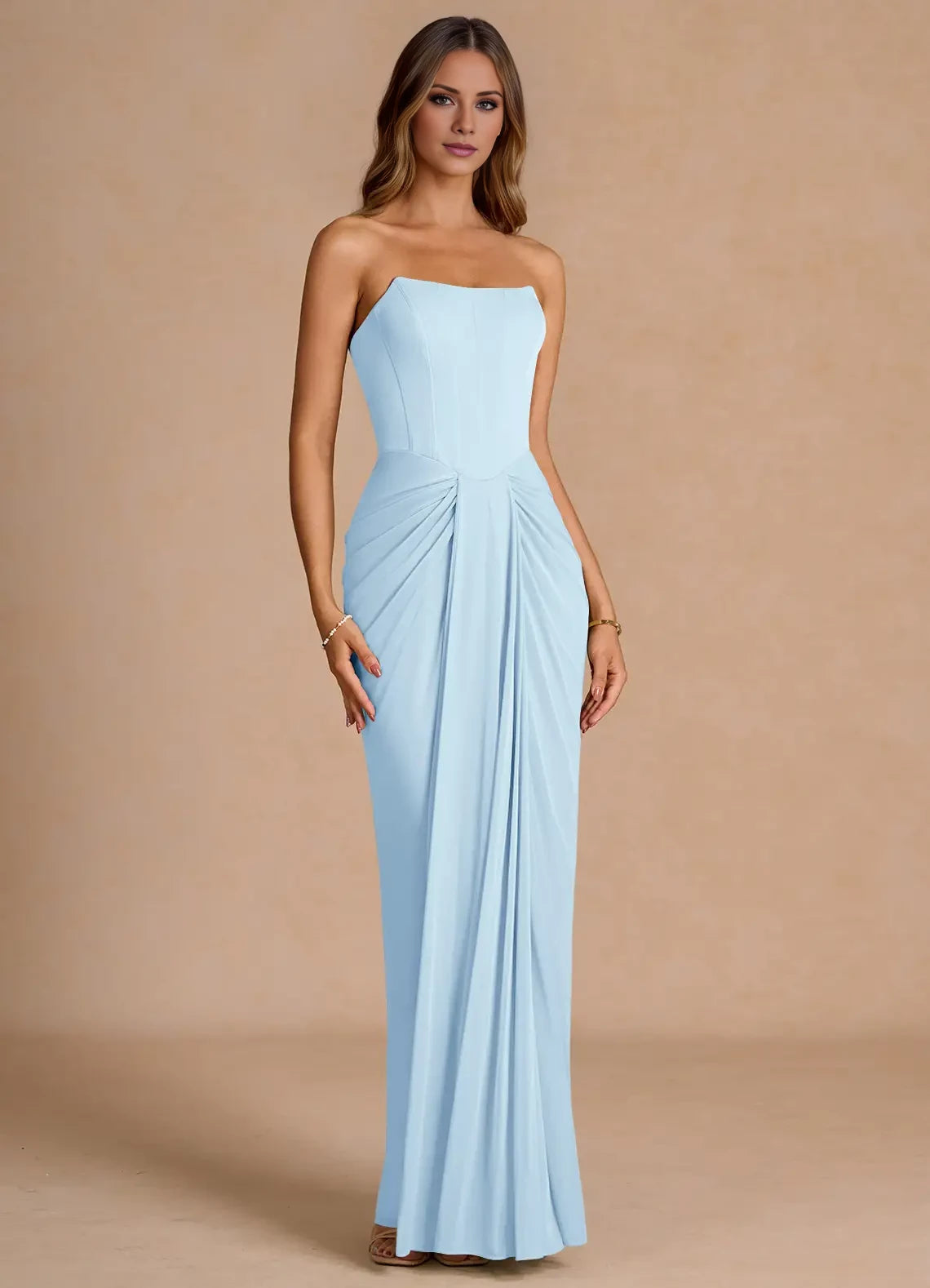 Sleeveless Floor Length Maxi Dress Evening Dresses