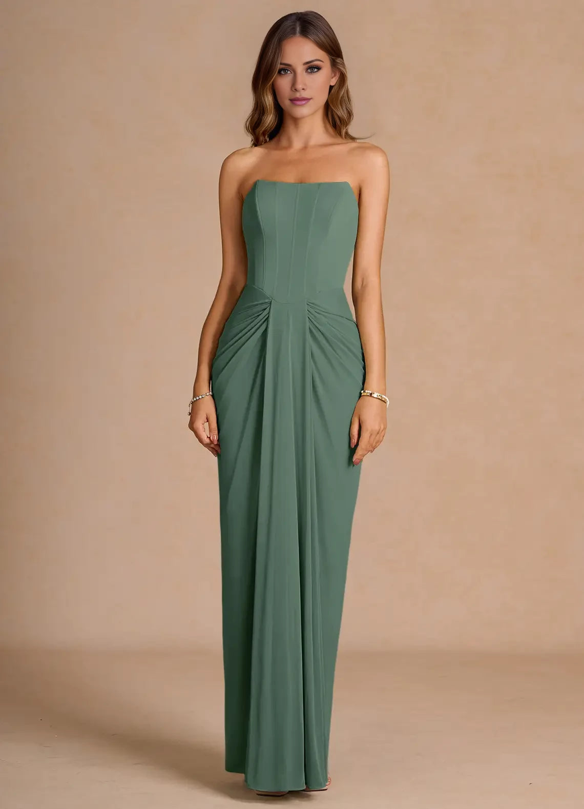 Sleeveless Floor Length Maxi Dress Evening Dresses