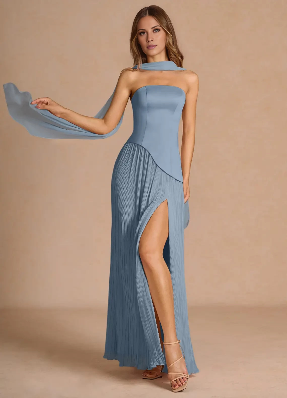 Sleeveless Split Fork  Maxi Dress Evening Dresses
