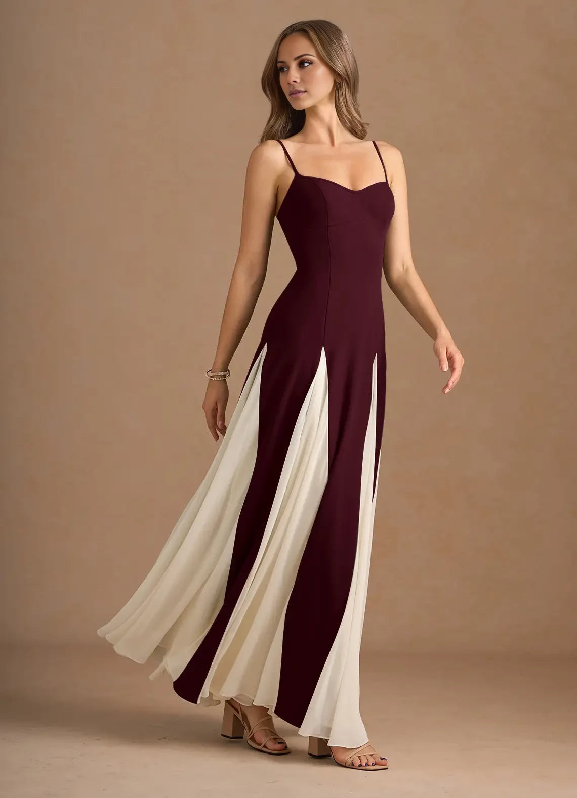 Spaghetti Strap Jessenia Eucalyptus Maxi Dress Evening Dresses