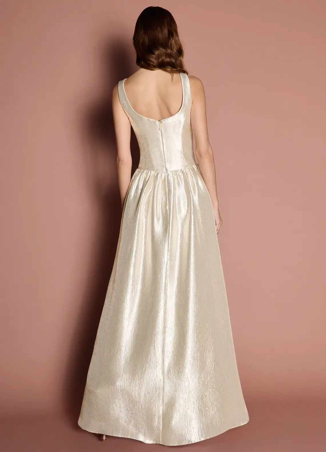 Square Neck Sleeveless Maxi Dress Evening Dresses