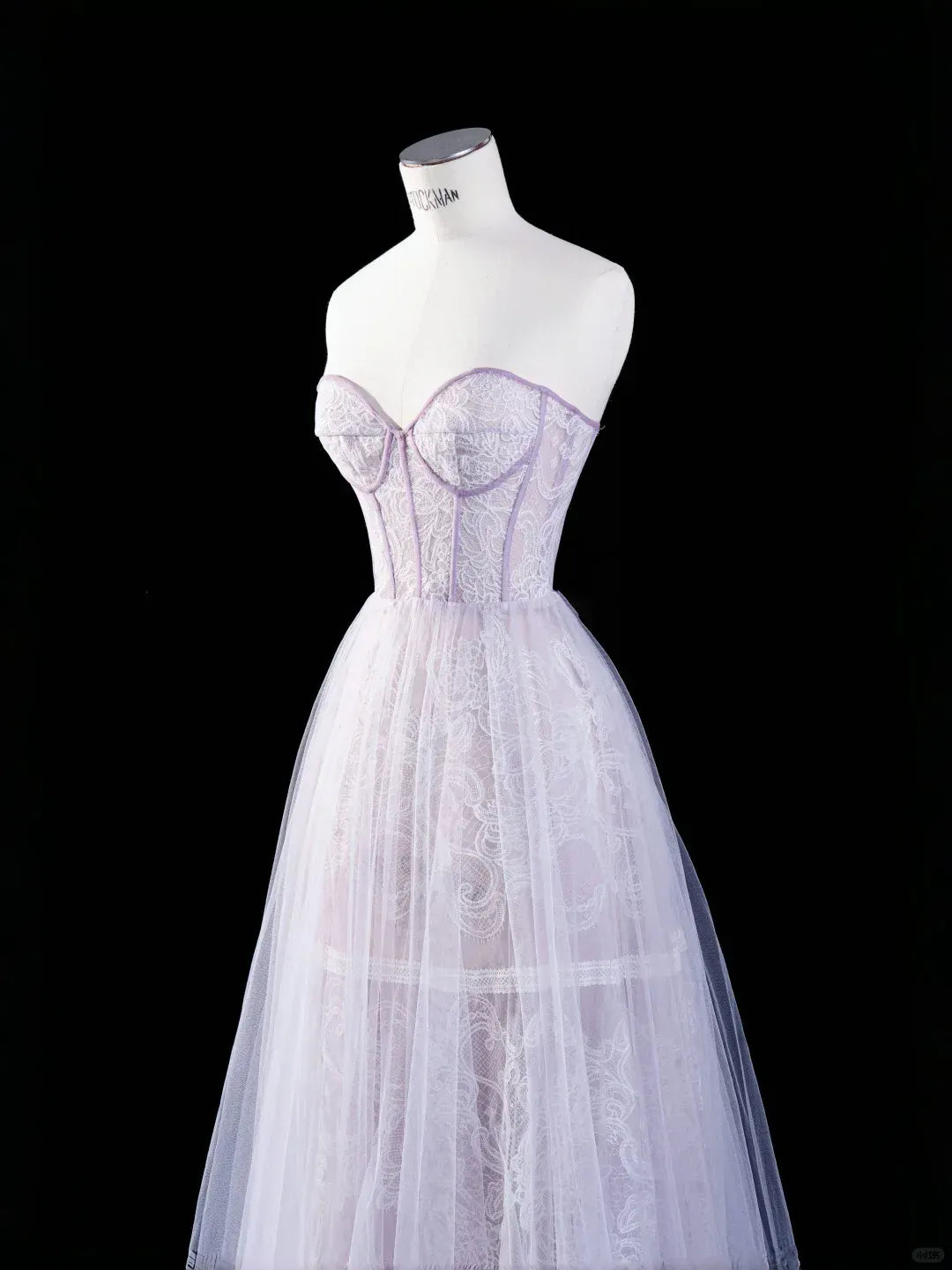 Strapless Sweetheart Neck Evening Dress with Sheer Lace Overlay & Maxi Length