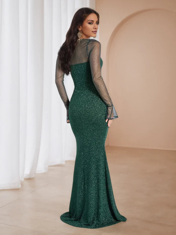 Sweep Brush Train Burgundy Sultry Lace Bodycon Midi Prom Dresses