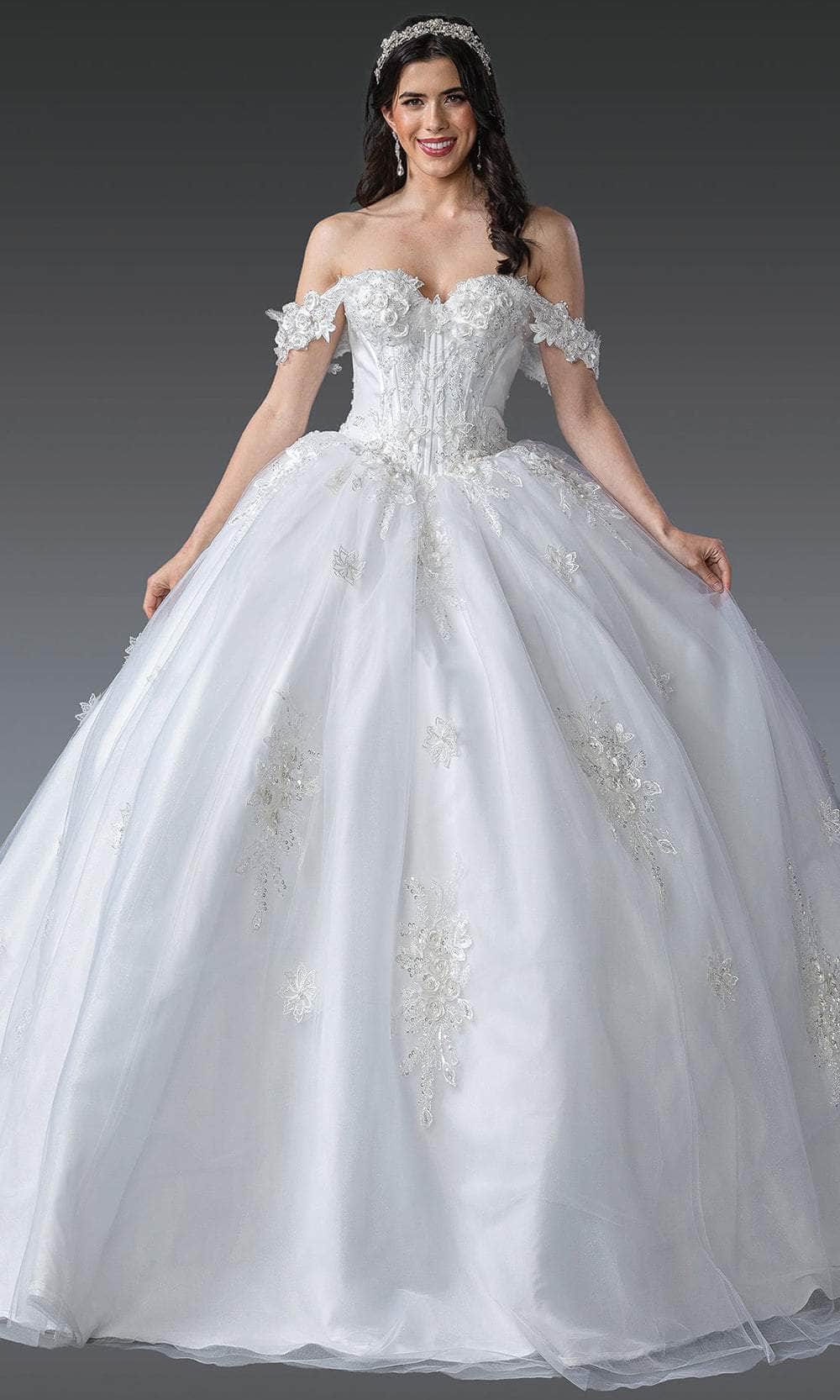 Sweetheart Floral Lace Ballgown Wedding Dresses