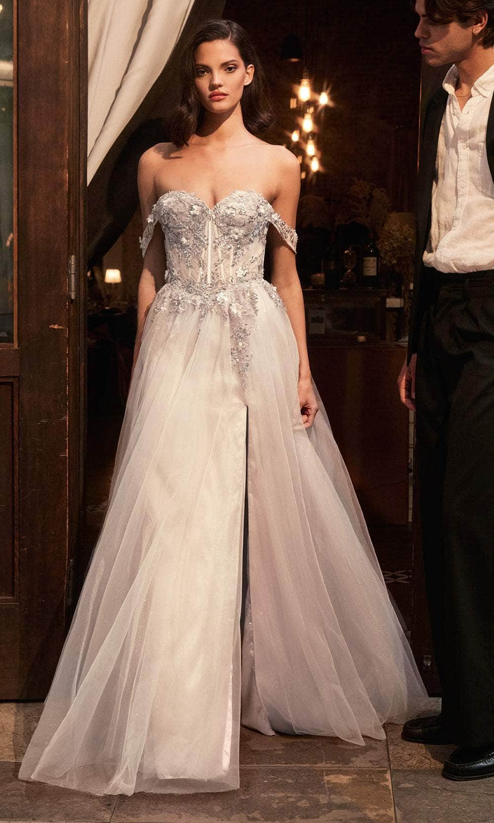 Sweetheart Neck Off-Shoulder Bridal Gown Wedding Dresses
