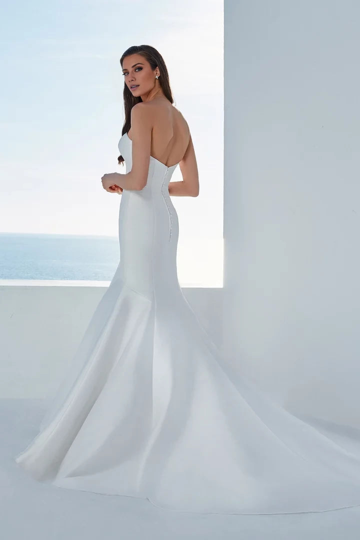 Sweetheart Neckline Clean Mermaid Dress Wedding Dresses