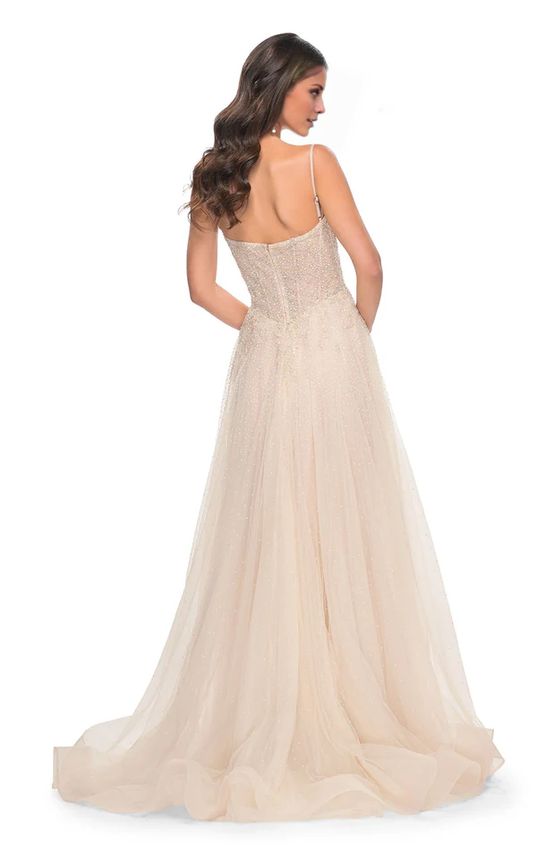 Sweetheart Neckline Long A-line Dress Evening Dresses