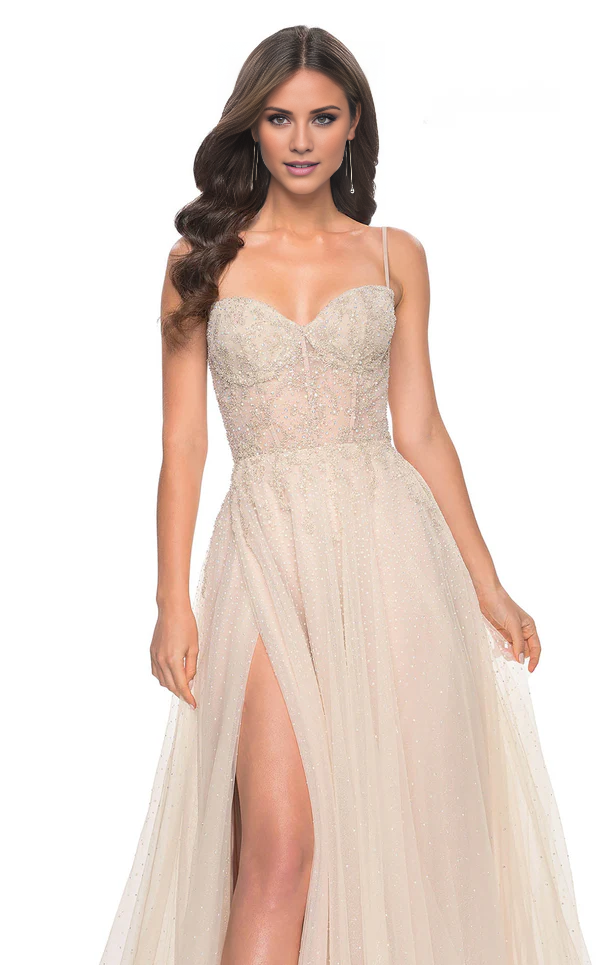 Sweetheart Neckline Long A-line Dress Evening Dresses